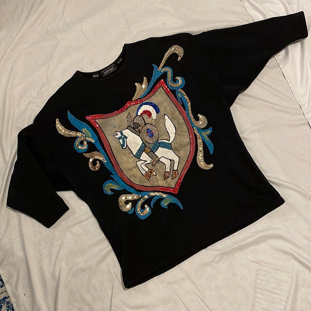 Seed Beaded Sweatshirt